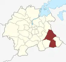 Lage des Fraugde Sogn in der Odense Kommune