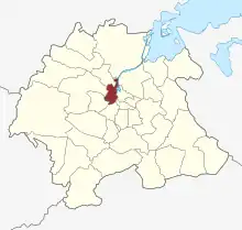 Lage des Hans Tausens Sogn in der Odense Kommune