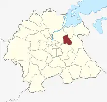 Lage des Vollsmose Sogn in der Odense Kommune