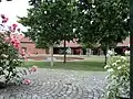 Blick auf den katholischen Teil des Zentrums