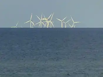 Windpark vor der belgischen Küste.
