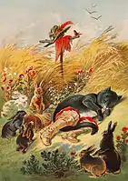 Carl Offterdinger, Illustration Der gestiefelte Kater in Mein erstes Märchenbuch (1895)