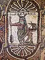 Okeanos auf einem Mosaik der Basilika im Stadtzentrum Petras, spätes fünftes Jahrhundert n.&nbsp;Chr.