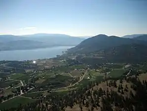 Blick vom Giants Head Richtung Südosten zum Okanagan See