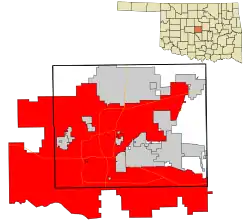 Lage im Oklahoma County