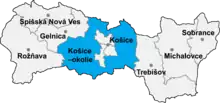 Okres Košice-okolie in der Slowakei