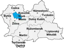 Okres Kysucké Nové Mesto in der Slowakei