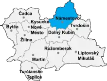Okres Námestovo in der Slowakei