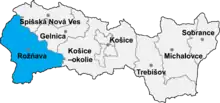 Okres Rožňava in der Slowakei