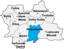 Okres Ružomberok in der Slowakei