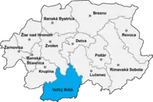 Okres Veľký Krtíš in der Slowakei