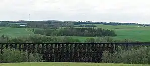 Eisenbahnbrücke über den Pembina River