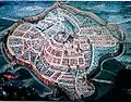 Karte der Stadt (um 1650)