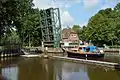 Klappbrücke offen