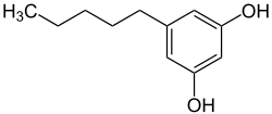 Strukturformel von Olivetol