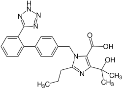 Struktur von Olmesartan