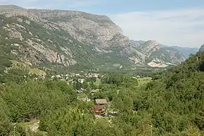 Blick Richtung Osten auf Oltedal
