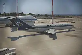 Eine ausgemusterte Boeing 727 „Mt. Olympus“ der ehemaligen Fluggesellschaft Olympic Airlines am Ost-Terminal von Ellinikon.