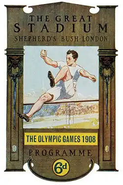 Programmheft der Olympischen Sommerspiele 1908