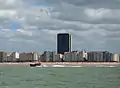 Ostende: Blick auf den Stand und die Hochhäuser