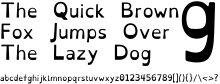 Schriftbeispiel für OpenDyslexic