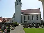 Kirchenareal St. Nikolaus→möglicherweise „Burgus Opfenbach“