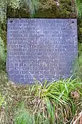Infotafel am Wasserfall