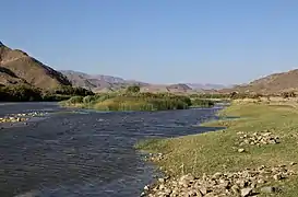 Flusslauf im ǀAi-ǀAis Richtersveld Transfrontier Park bei Sendelingsdrift