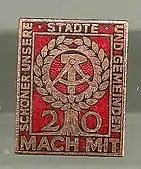 Ehrenplakette (Form 1969 zum 20. Jahrestag der DDR)