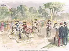 Erstes Fahrradrennen (1.&nbsp;November&nbsp;1868)
