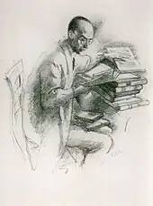 Klabund (*&nbsp;4.&nbsp;November): Lithographie von Emil Orlik
