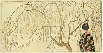 Mädchen unter Weiden, 1901