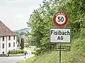 Ortstafel Fisibach