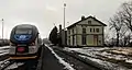 844.013 auf dem Bahnhof Osíčko (Zlínský kraj, 2017)