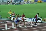 In führender Position strauchelte Favorit Bershawn Jackson und blieb damit im Semifinale&nbsp;hängen