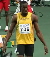 Vizeweltmeister Usain Bolt machte hier zum ersten Mal bei einer großen internationalen Meisterschaft auf sich&nbsp;aufmerksam