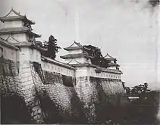 Türme auf dem Wall vor der Zerstörung im Jahr 1865