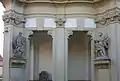 Evangelist Lukas und Matthäus an der Klosterkirche Osek