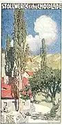 Stollwerck-Sammelbild Gewitterschwüle, 1900