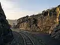 Geländeeinschnitt am Piesberg