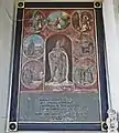 Gemaltes Epitaph für Boleslaus&nbsp;II. an der Kirchennordwand