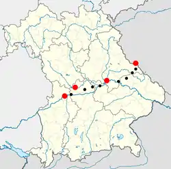 Karte des Wanderweges