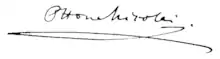Nicolais Unterschrift (Ottone Nicolai)