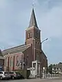 Kirche (de Onze Lieve Vrouw Hemelvaartkerk) in Overmere
