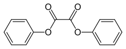 Strukturformel von Oxalsäurediphenylester