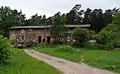 Ehemaliger Bahnhof der Memeler Kleinbahn in Pöszeiten