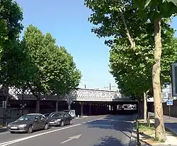 Boulevard de Bercy bei den Eisenbahnbrückendes Gare de Lyon