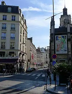 Blick in die Rue Sibour vom Boulevard de Strasbourg