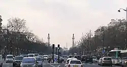 Der Cours de Vincennes in Richtung Place de la Nation