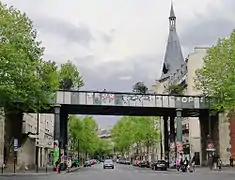 Eisenbahnbrücke an der Avenue Ledru Rollin